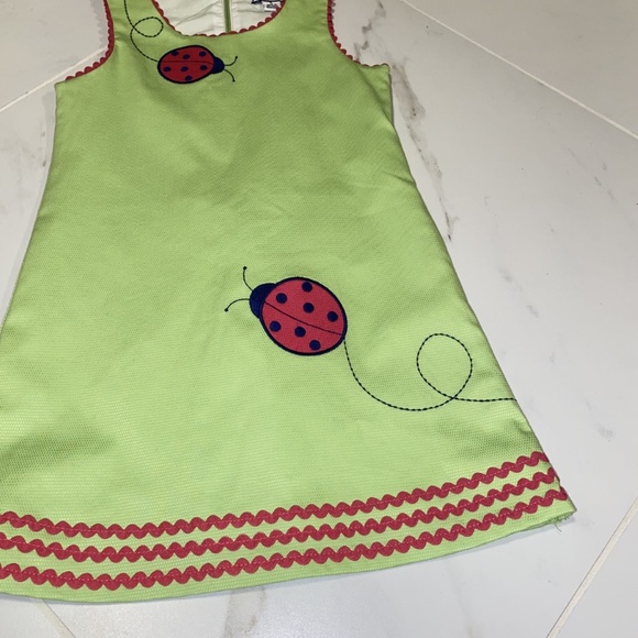 Hartstrings Lime Green Ladybug Dress - Picture 5 of 8